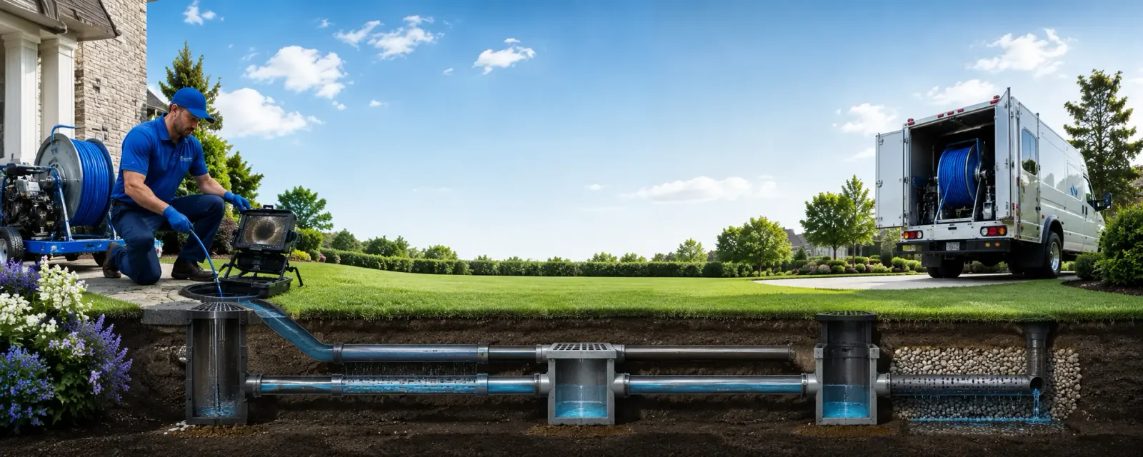 Outdoor drain cleaning information for Glen Hope, PA